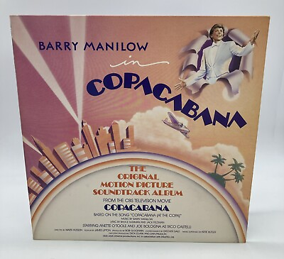 #ad BARRY MANILOW Copacabana Soundtrack SML17178 LP Vinyl Rare NM $51.99