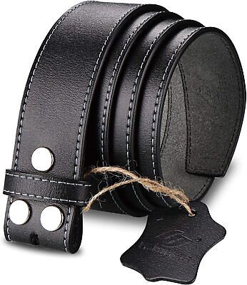 #ad HJones Leather Belt for Belt Buckle Men#x27;s 1.5quot; Replacement Belt Strap Without B $55.22