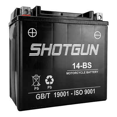 #ad Shotgun YTX14 BS Replaces Battery For 2013 2014 Vespa GTS 300 Super Sport SE $62.35