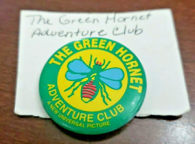 #ad Green Hornet Adventure Club Pin Orig. 1940 Universal Pinback Phila Badge Co. $70.00