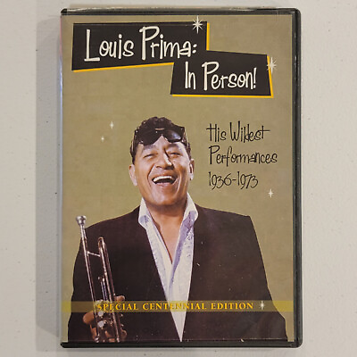 #ad Louis Prima: In Person The Wildest Performances 1936 1973 DVD 2010 w INSERT $9.99