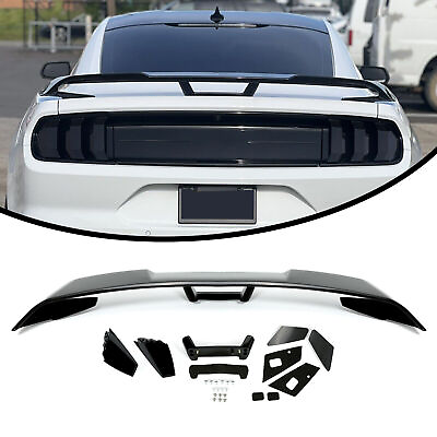 #ad Gloss Black Painted Rear Trunk Spoiler Wing GT Style For Ford Mustang 2 Dr 15 22 $67.49