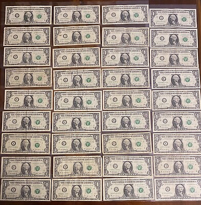 #ad Lots Of $1￼$36 Face Value Fancy Numbers Birthday Notes In Error And More ￼ $149.00