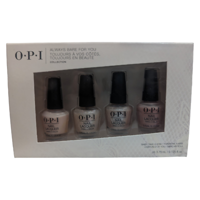 #ad OPI Always Bare For You 4 Piece Mini Nail Lacquer Set $14.99