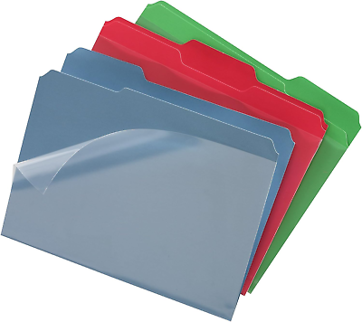 #ad Clear View File Folder with Clear Front Sheet Back to School Supplies for Colle $9.99