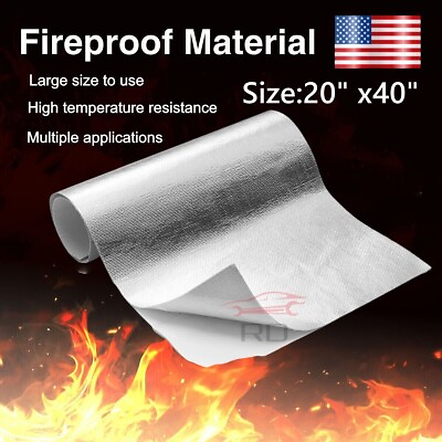 #ad Aluminized Heat Shield Adhesive Backed Heat Barrier Insulation Wrap Reflective $32.30
