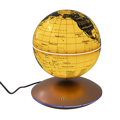 #ad 6 inch Magnetic Levitating Globe LED RGB Levitation Floating Geographic Globe $72.00