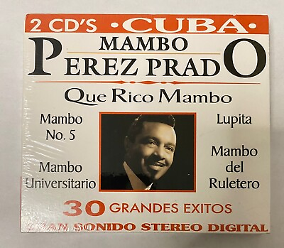 #ad PEREZ PRADO 30 GRANDES EXITOS MEXICAN DOUBLE CD ALBUM DIGIPAK STILL SEALED $14.99
