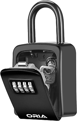 #ad ORIA Key Lock Box Key Safe Box 4 Digit Combination Key Storage Lock Box 5 for $21.13