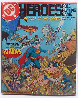 #ad DC Heroes Role Playing Game Set Complete Staff Mayfair $150.00