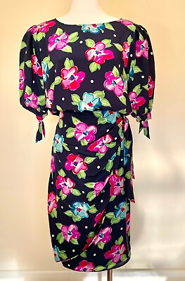 #ad Emanuel Ungaro 2 pcs. Silk Dress Size 42 8 Made in Italy C $295.00