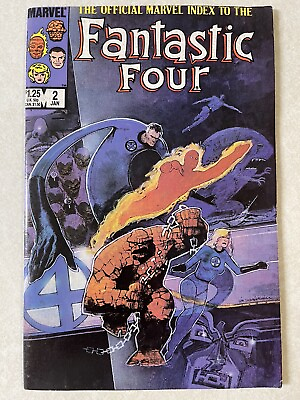 #ad The Official Marvel Index to the Fantastic Four #2 $1.88