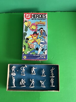 #ad Grenadier DC Heroes Metal Figure Set*The Outsiders Metal Miniatures*Rare* $39.95