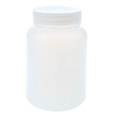 #ad Laboratory Chemical Storage Case White Plastic Widemouth Bottle 500mL V7C28453 AU $12.71