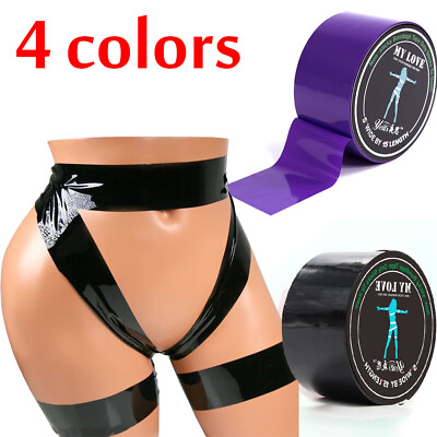 #ad BDSM Bondage Tape Self Adhesive Static Adult PVC Bondage Tape Sex Toy 50mm x 15M $7.99