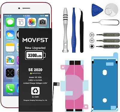 #ad MOVFST Replacement Battery for iPhone SE 2020 2nd Gen3300mAh Li ion Polymer... $39.89