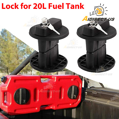#ad 2x Lock Holder for 20L Fuel Tank Can Gas Container Pack Offroad Mounting Bracket $49.99