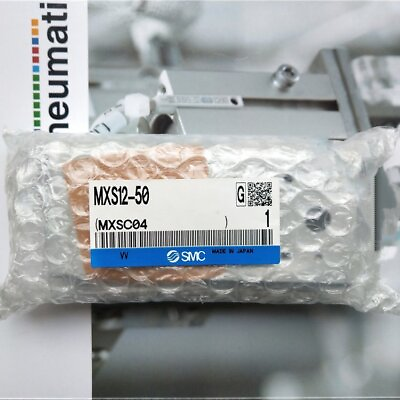 #ad Brand New SMC pneumatic slide Cylinder MXS12 50 Quality assurance#LJ $170.00