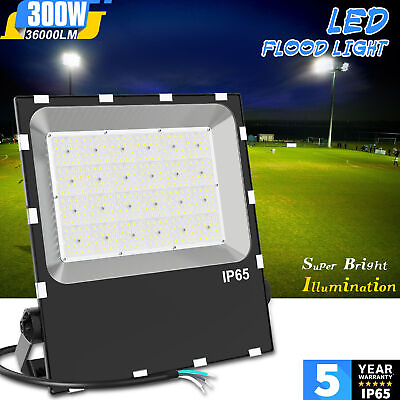#ad 300W LED Flood Light Replace 1500W MH HPS Outdoor Stadium Football Spotlight ETL $189.16