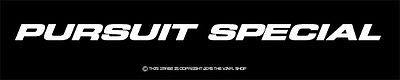 #ad X1 quot;PURSUIT SPECIALquot; Police Car Package VYNIL Decal 7 year outdoor vinyl $2.99