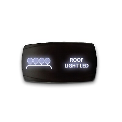 #ad #ad ROOF LIGHT LED Horizontal LED Rocker Switch 5 Pin Dual Light 20A 12V ON OFF $10.89