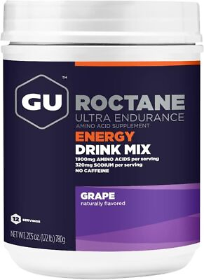 #ad GU Energy Roctane Ultra Endurance Energy Drink Mix 1.72 Pound Canister Grape $22.95