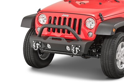 #ad TACTIK Stubby Front Bumper with Hoop for 07 18 Jeep Wrangler JK $252.99