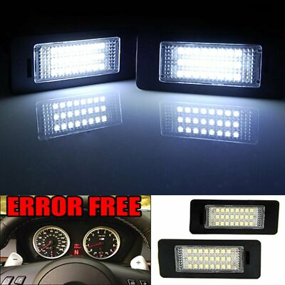 #ad 2Pcs 24 LED Error Free License Plate Light For BMW E90 E92 E93 F30 F32 E60 M3 X5 $12.89