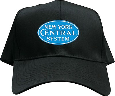 #ad New York Central Blue Logo Embroidered Twill adjustable Black Logo Hat hat29b $17.49