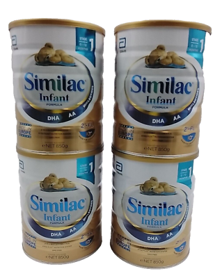 #ad Lot 4 Similac Stage 1 Infant Baby Formula 2’ FL HMO 29.9 Oz Per Can Exp 10 07 24 $65.99