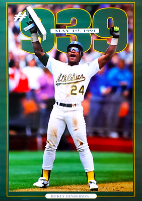 #ad RICKEY HENDERSON Photo Magnet @ 3quot;x5quot; $8.99