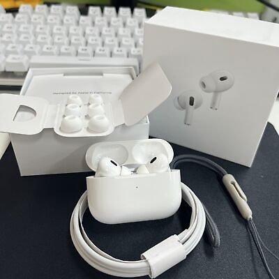 #ad Apple Airpods Pro 2nd Generation With Charging CaseLanyard Earphone Earbuds $39.56
