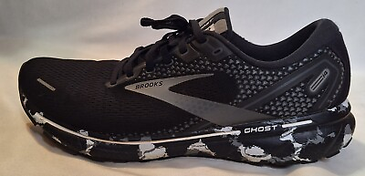 #ad #ad Brooks Ghost 14 Mens size 12 Shoes Black Camo Running Walking Sneaker Gym $50.00