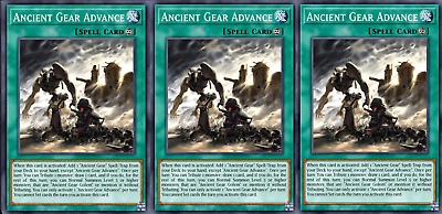 #ad Yugioh 3x Ancient Gear Advance 🤖 LEDE EN055 Legacy of Destruction $2.99