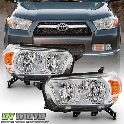 #ad For 2010 2013 Toyota 4Runner Chrome Headlights Headlamps Replacement LeftRight $108.95