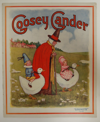 #ad Goosey Gander Linenette Vintage Book Sam#x27;l Gabriel Sons amp; Company Kids Childrens $57.40