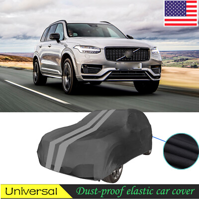 #ad Black Grey SUV Dust proof elastic car cover indoor vehicle for Volvo XC90 $119.99
