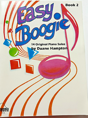 #ad SCHAUM EASY BOOGIE MUSIC BOOK 14 ORIGINAL PIANO SOLOS SONGBOOK Hampton $9.59