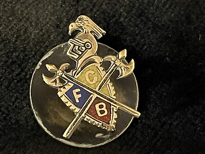 #ad VINTAGE KNIGHTS OF PYTHIAS LAPEL PIN 14K GOLD AND ENAMEL .8G🌺🌺 $79.00