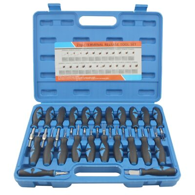 #ad 23Pcs Set Universal Automotive Terminal Release Removal Remover Tool Kit GBP 83.17