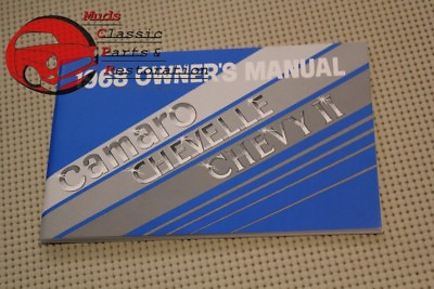 #ad 1968 68 Chevrolet Chevy Camaro Chevy II Chevelle Owners Owner#x27;s Manual $19.28