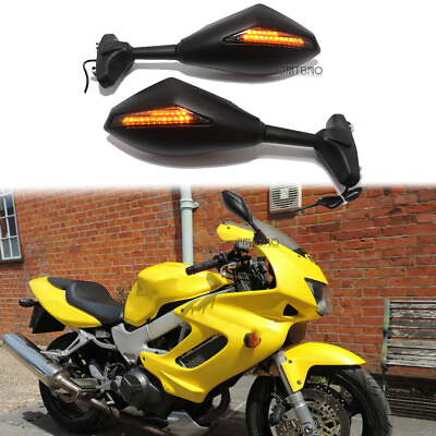 #ad Motorcycle LED Turn Signals Mirrors For Honda VTR 1000 F Firestorm RC51 RVT1000R $39.17