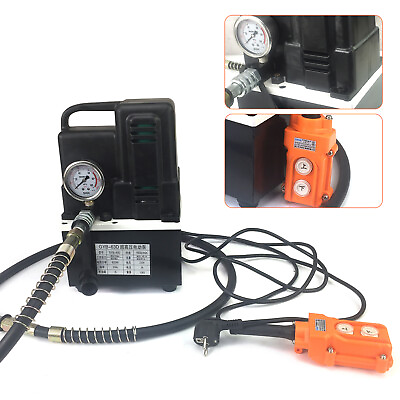 #ad 1200W Electric Hydraulic Pump Double Acting Oil Pump 10000 PSI 3L Solenoid Valve $280.25