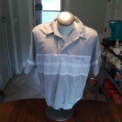 #ad Members Only XL Tan and White Polo $7.50