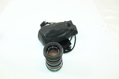 #ad Vintage Leitz Wetzlar Camera Lens #2574994 Elmar C 1:4 90 In Leather Case $318.48