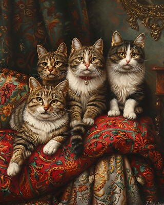 #ad Diverse 8x10 Meow Masterpieces Cat Art Prints Feline Fine Art 21700953 $4.95