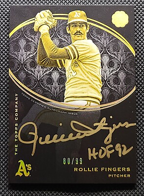 #ad 2016 Topps The Mint Rollie Fingers Gold Ink Auto 99 HOF Inscription ATHLETICS $39.99