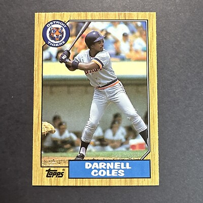 #ad 1987 Topps Tiffany Tigers #411 Darnell Coles $1.49