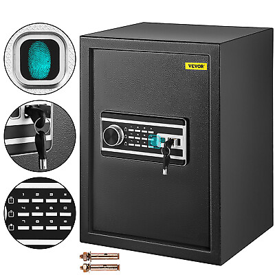 VEVOR Safe Box Lock Security 2.1 Cubic Feet Fingerprint Biometric Home Office $107.63