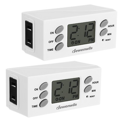 #ad DEWENWILS Light Timer Digital Programmable Plug in Timer Switch with 1 Outlet $16.99